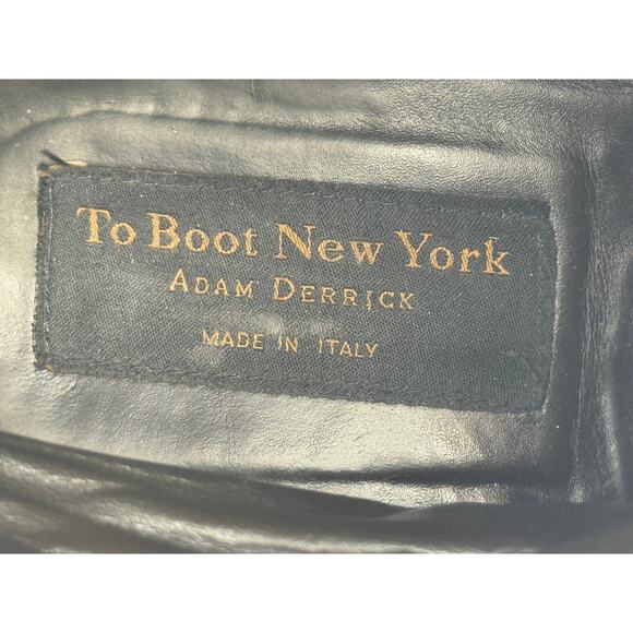 To Boot New York Adam Derrick Italian Suede Zip Chelsea Boots Brown Men\'s 13 main image 3